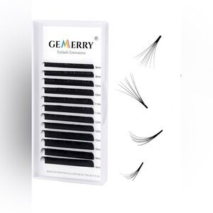 Volume Eyelash Extensions .05 .07 Easy Fan lashes D Curl 8-14mm Mixed Tray 3D